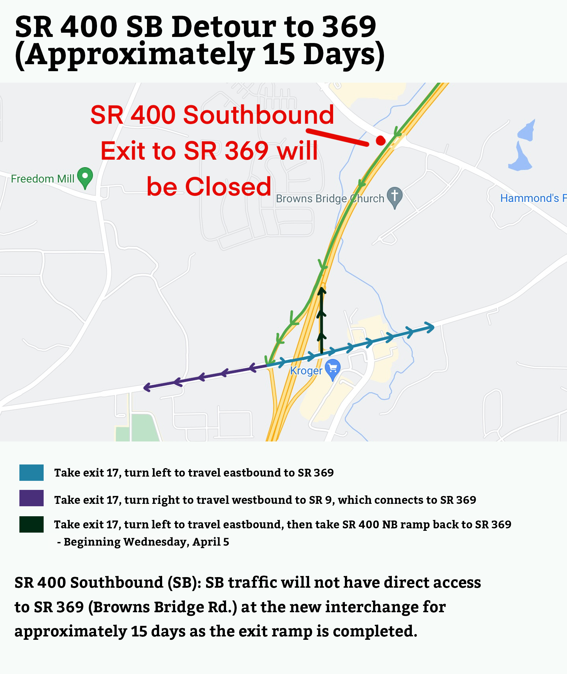 News | Learn More About the NEW Exit 18 at SR 369/400, See Traffic